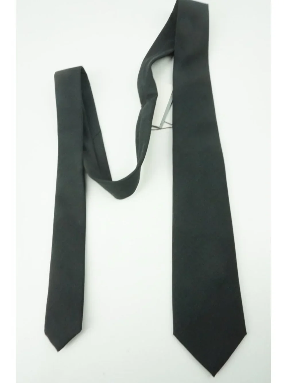 Canali Solid Charcoal Gray 100% Wool Tie Brand New With Tags